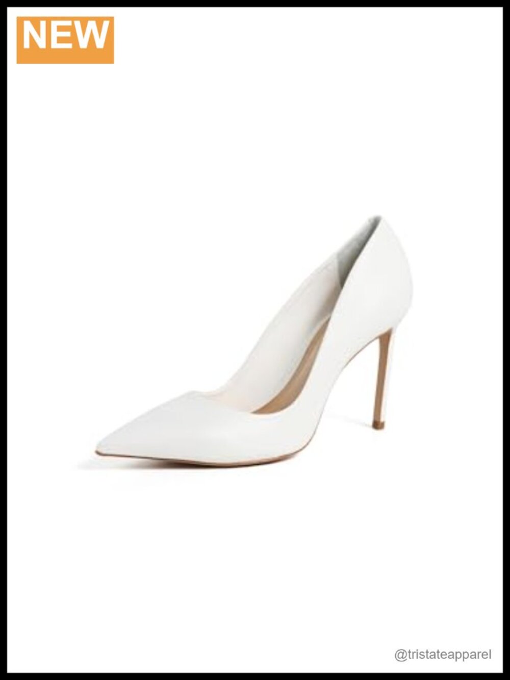 Pointed Toe Stiletto Heel Pumps Leather High Heel Formal Shoes